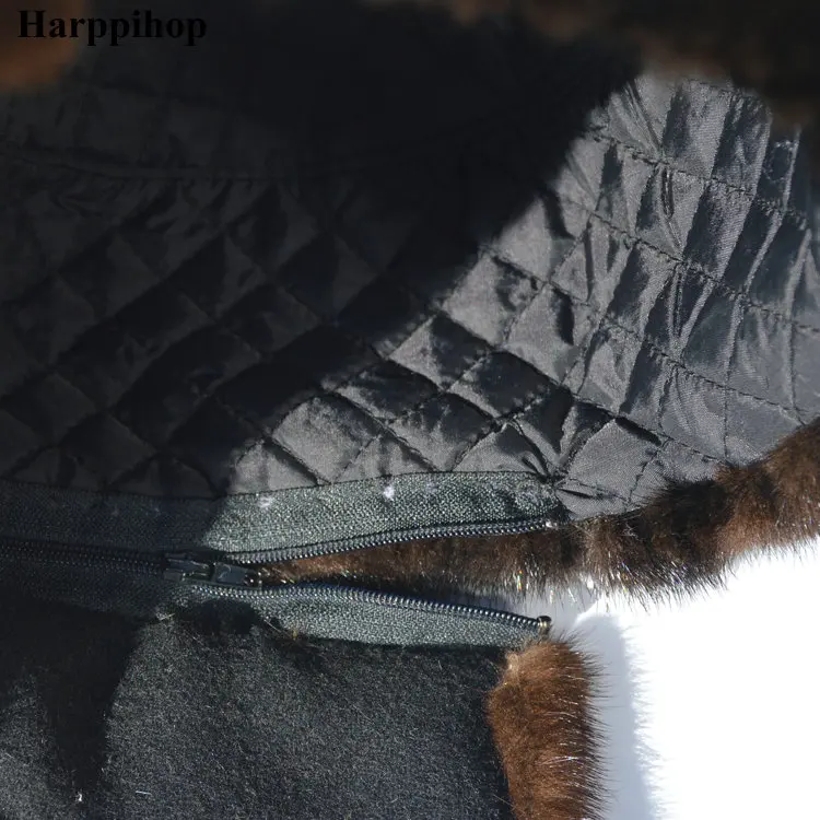 Autumn and winter mink fur casual the elderly mink hat fur hat lei feng hat for man mad bomber trapper hat