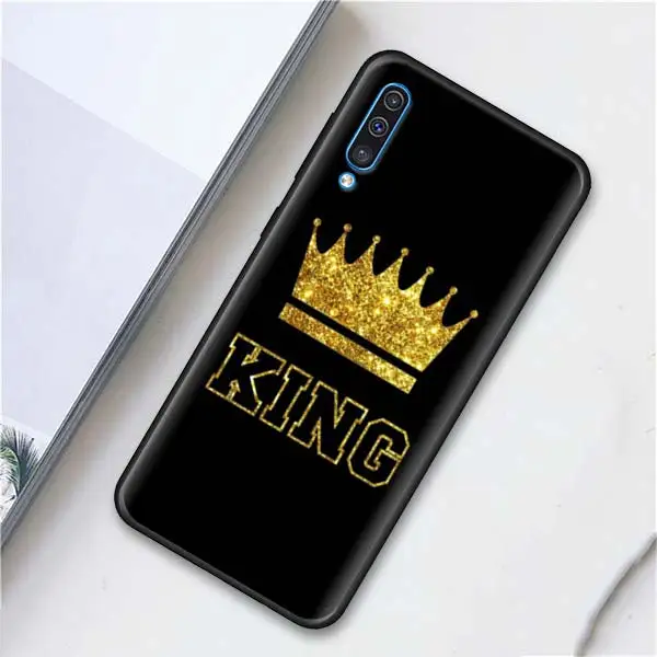 Король queen корона мягкий чехол для мобильного телефона чехол s для samsung Galaxy A10 A20 A30 A40 A50 A70 A6 A7 A8 плюс A9 M30 M20 черный чехол Крышка - Цвет: 012