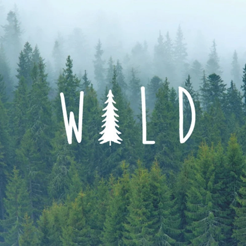 

Free Shipping Wild Tree Vinyl Decal Sticker , Nature Decals Sticker For Car Window Laptop Computer MacBook Decor