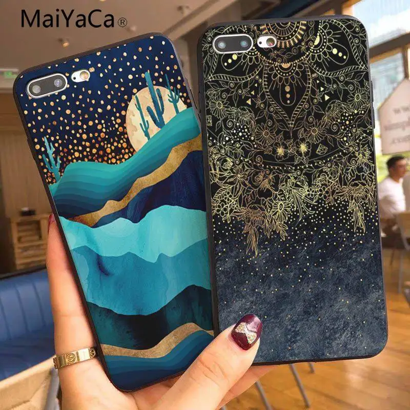 Мягкий чехол для Apple iphone 7 7plus X XS XR XSMax 8 8plus 6s 6 6plus 5 5s SE 12 mini 12pro Max с мраморной горой и