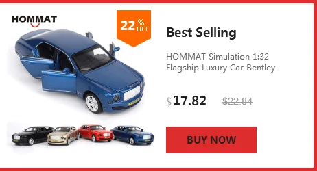 HOMMAT моделирование 1:24 Smart Fortwo 4x4 пикап модель автомобиля литой игрушечный автомобиль модель игрушки для детей Рождественский подарок