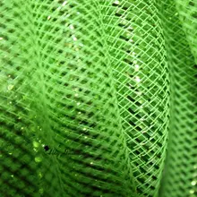 Металлический неоновый зеленый Cyberlox трубчатый кринолин 16 мм 60 ярдов