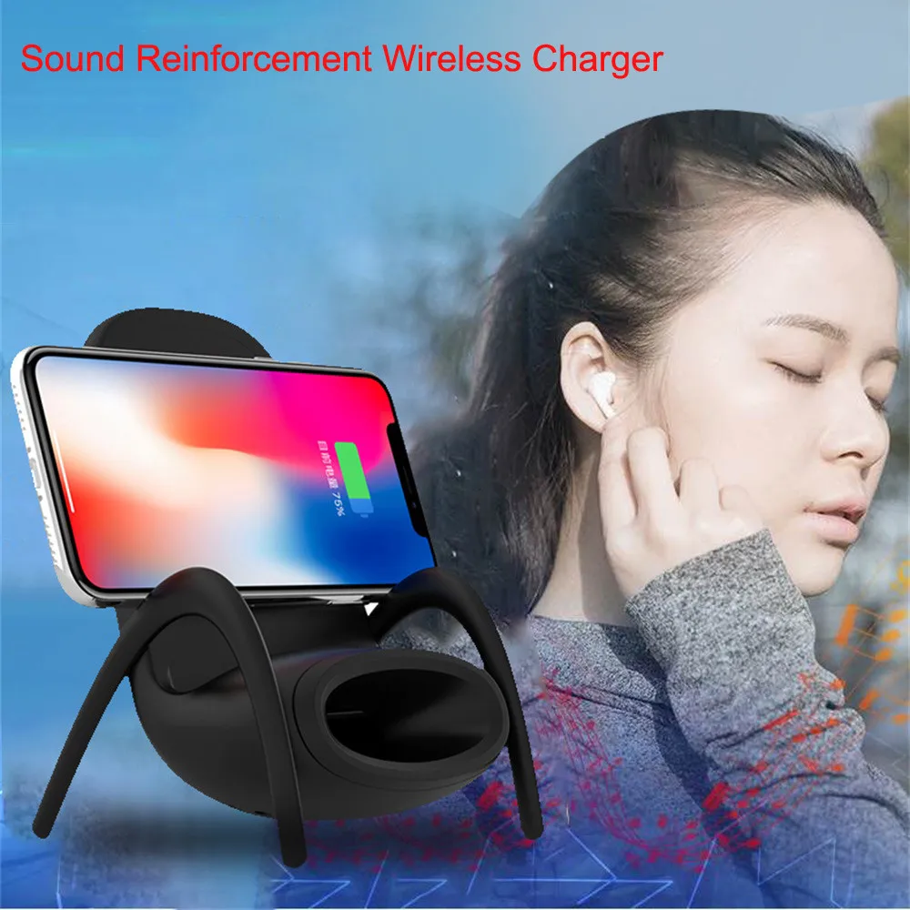 

2018 unique amplified wireless charger Wireless Charger Qi Charging Pad For Iphone XS Max/ X/ 8 For Samsung Note 9/ S9