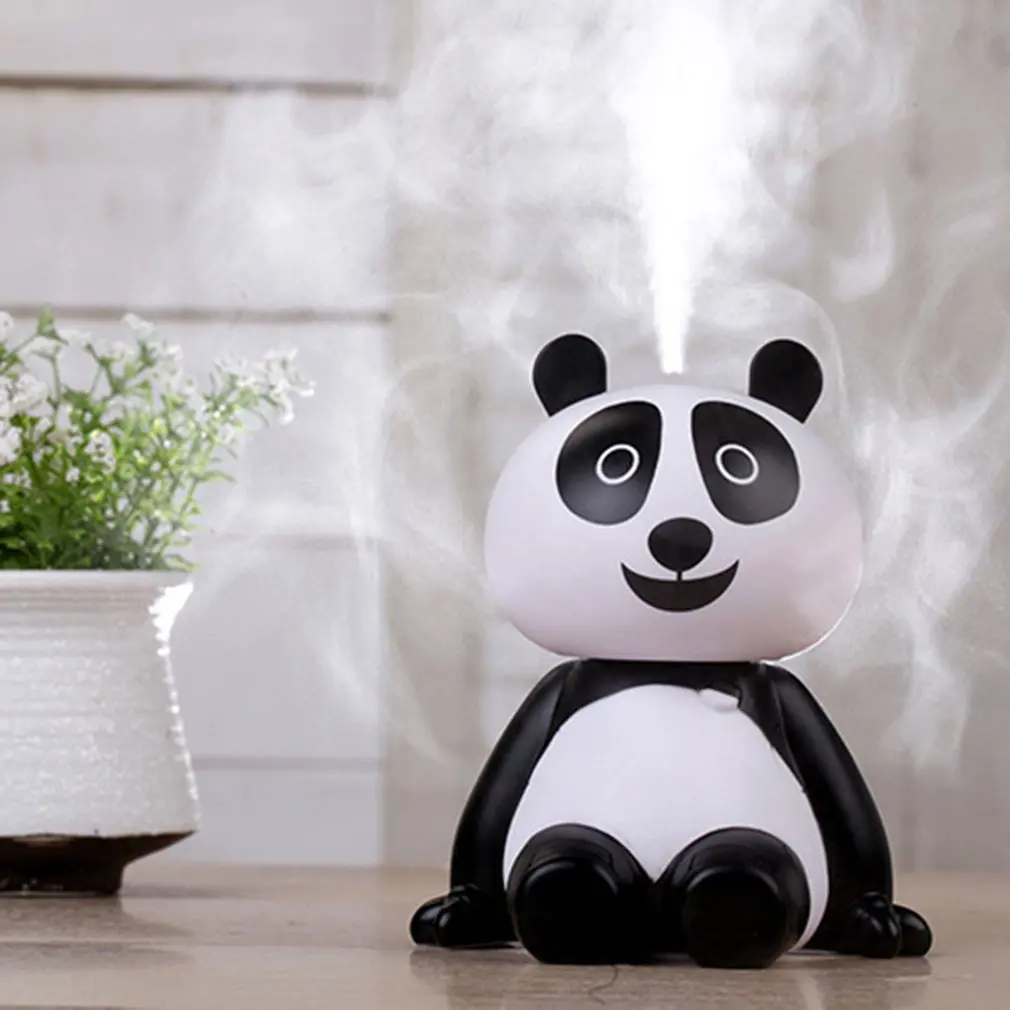 

Cute Mini Portable Panda Shape Humidifier USB Humidifier Air Purifier Aroma Atomizer For Home Office Car Decoration