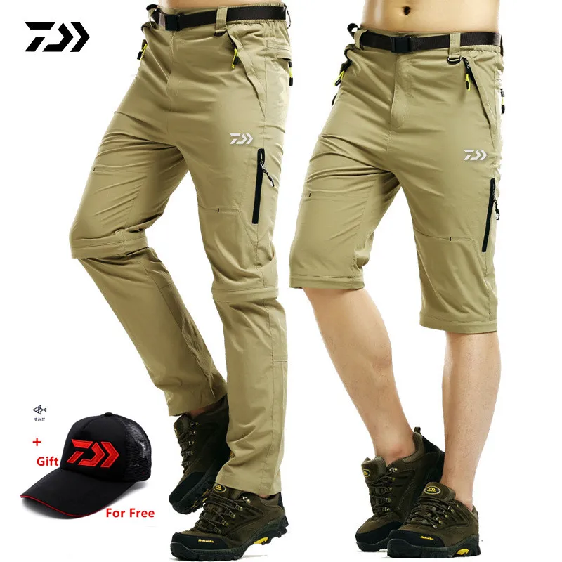 

Daiwa Summer Autumn Fishing Pants Outdoor Waterproof Fast Dry Trousers Men's Thin Breathable Detachable Pants Fishing Clothing