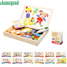 Горячая Многофункциональный рисунок Письменные доски магнитные пазлы двойной станковой Игрушечные лошадки 31 августа