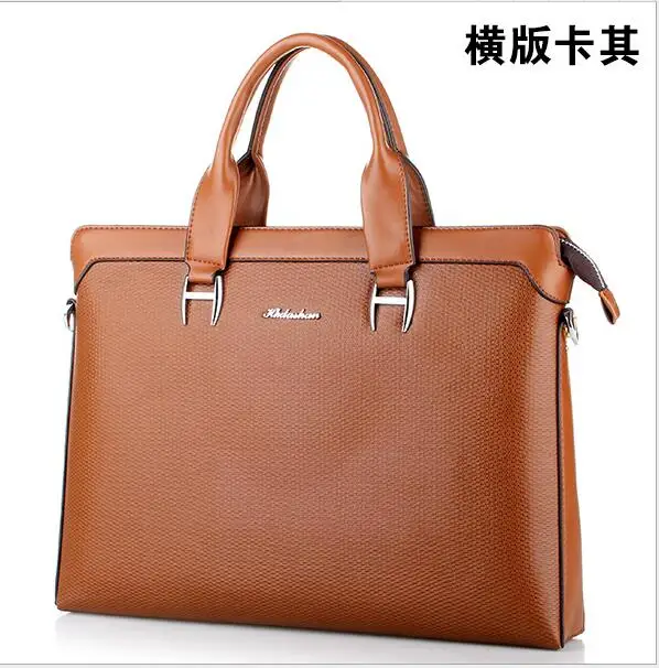 HK dashan мужчин "s Портфель искусственная кожа коричневый новинка 2016 деловой человек платье сумки для ноутбуков для мужчин повседневная