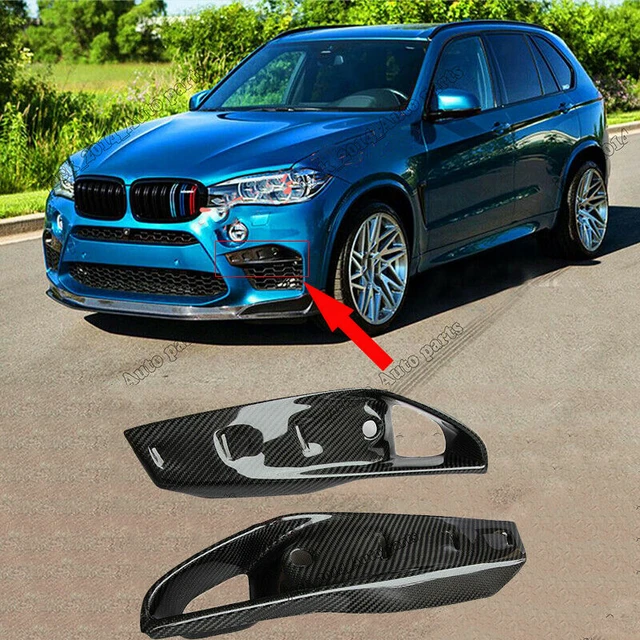 Gloss Black Front Fog Light Lamp Cover Ring Trim for BMW X5 F15