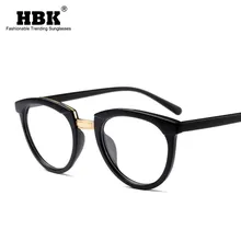 HBK женские прозрачные очки кошачий глаз оправы для женщин брендовые дизайнерские оптические очки Модные прозрачные очки компьютерные очки