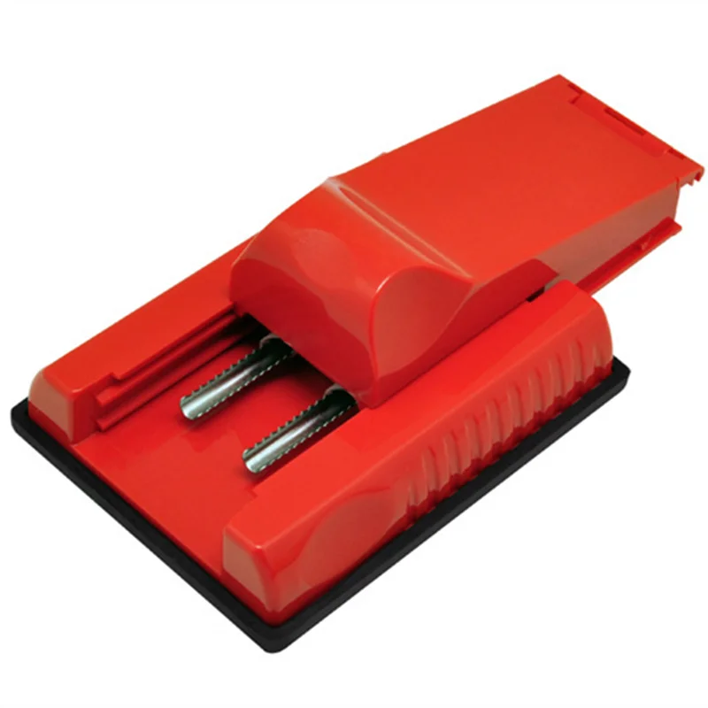 Пластиковая ручная двойная трубка инжектор роллер для курения табака сигарет прокатная машина DIY инструмент для курения простой в использовании