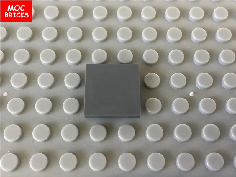 10 шт./лот MOC кирпичи Красочные Гладкие модульные плитки 2x2 подходит для 3068 DIY