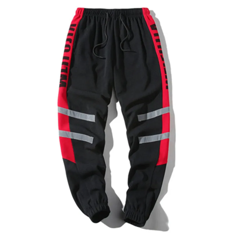 Мужские спортивные штаны для бега, спортивные штаны, повседневные эластичные мужские спортивные штаны для фитнеса, обтягивающие спортивные штаны, брюки для бега - Цвет: Красный