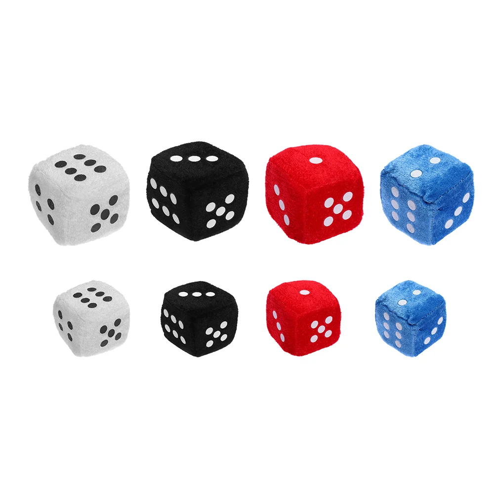 

1 Pcs Fuzzy Dice Car Mirror Hanging String Cute Dots Pendant Car Interior Ornament 4 Colors Car Styling 4cm/6cm
