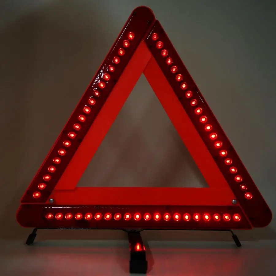 Автомобильный светодиодный треугольный отражение световой сигнал, запасное освещение знак безопасности автомобильные принадлежности
