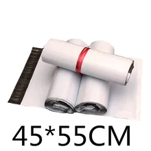 45*55 см белый Экспресс сумка Поли Мейлер Пользовательский почтовый мешок Конверт самоклеющиеся Печать Пластик сумка