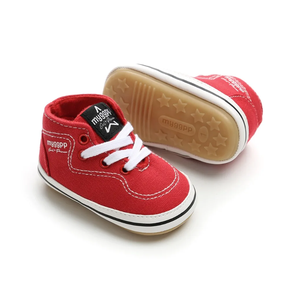 Обувь для маленьких мальчиков и девочек, Осенние парусиновые хлопковые кроссовки для новорожденных, мягкая повседневная обувь для