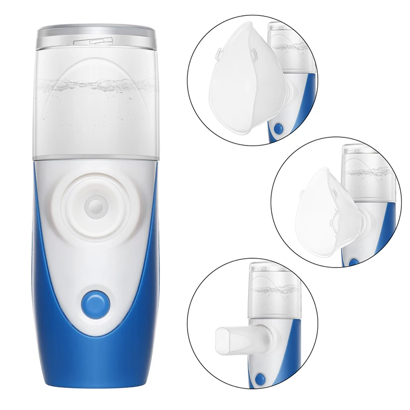 

Asthma Inhaler Mini Ultrasonic Asthma Nebulizer Children Adults Health Care Home Ultrasonic Nebulizer USB Rechargeable