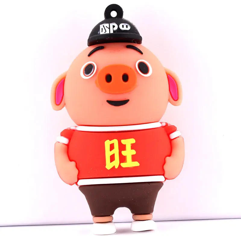 Ingelon Pendrive Animado USB Cartoon Flash Drive 8gb 16gb 32gb Cute penguin clef usb animaux mumin pig Disk on key  (4)
