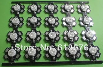 

1W Blue High Power LED Emitter 350mA 460-470NM with 20mm Star Heatsink 20pcs