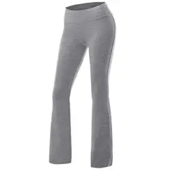 Женские брюки с эластичной резинкой на талии для фитнеса, хлопковые повседневные свободные прямые брюки, длинные женские брюки больших