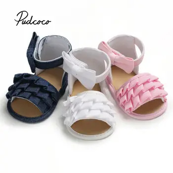 

Toddler Baby Girls children sandal Sandals Ruffles Sole Kids Children Princess Sandals Shoes Beach sandales filles