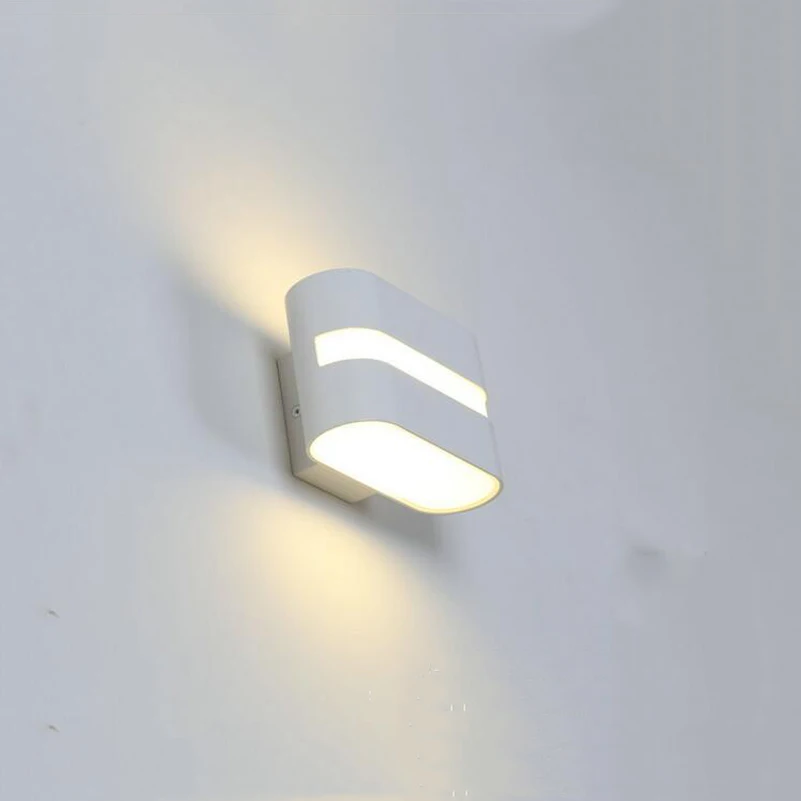 Современный модный алюминиевый светодиодный настенный светильник, 5 Вт прикроватный светильник для гостиничного проекта, коридора, коридора, туалета, Ночной светильник, бра, бра, лампа