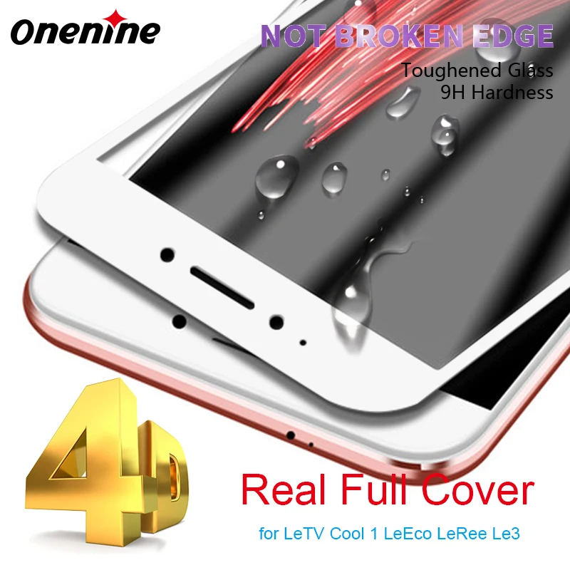 

4D Full Cover Tempered Glass for LeTV Cool 1 Screen Protector 3D Curved 9H Glass Screen Coolpad Cool1 LeEco LeRee Le 3 Le3 Film