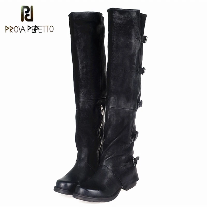 over the knee boots buckle