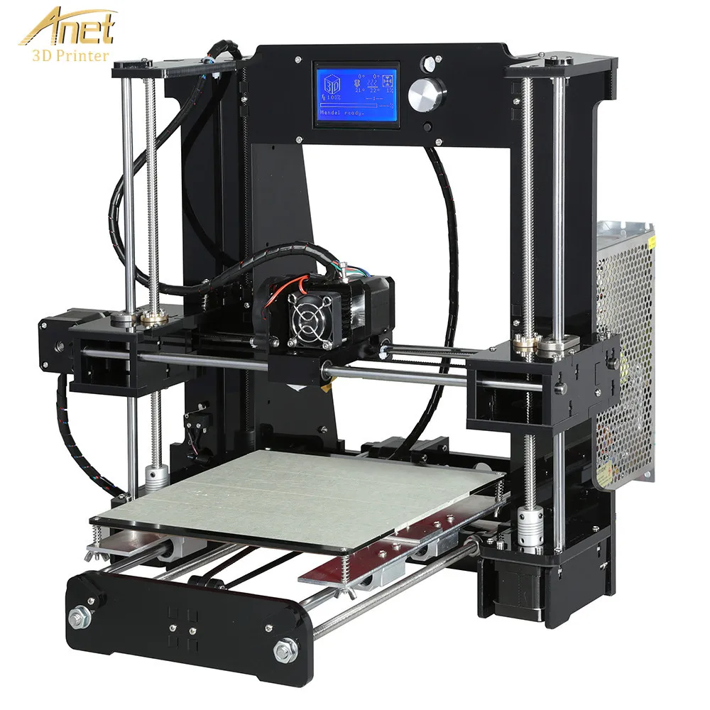 

New Anet A6L 3D Printer With Auto Leveling Sensor 2004 LCD Desk FDM DIY 3D Printer Learning Kit