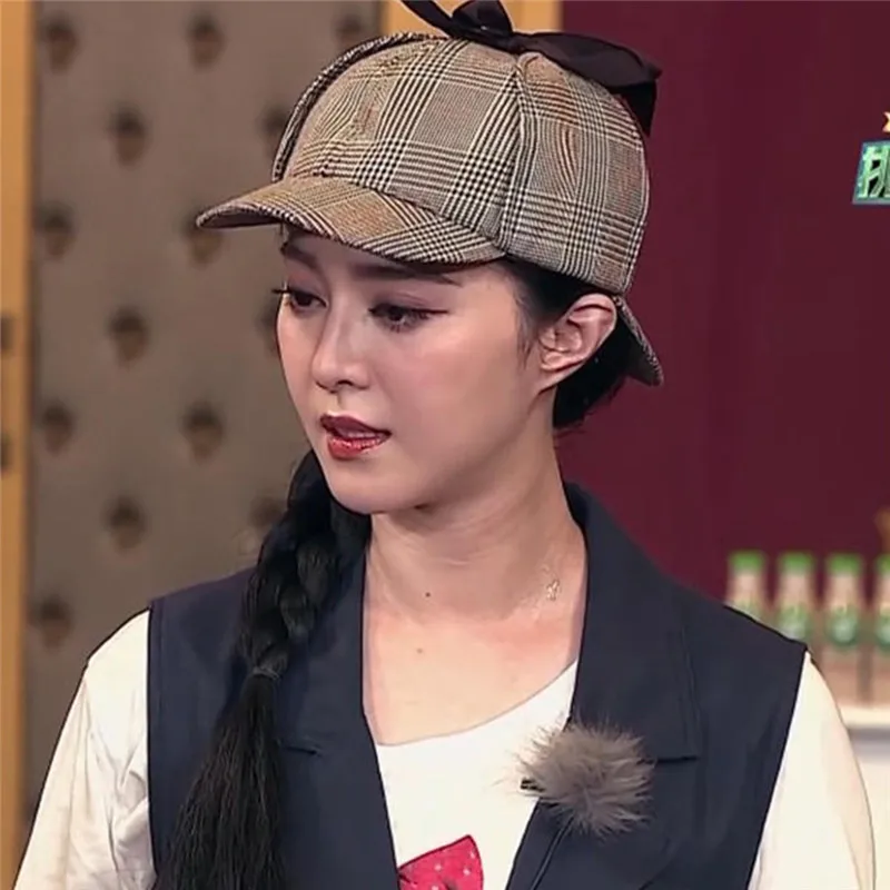 Retro Vintage Earflaps Detective Hat 