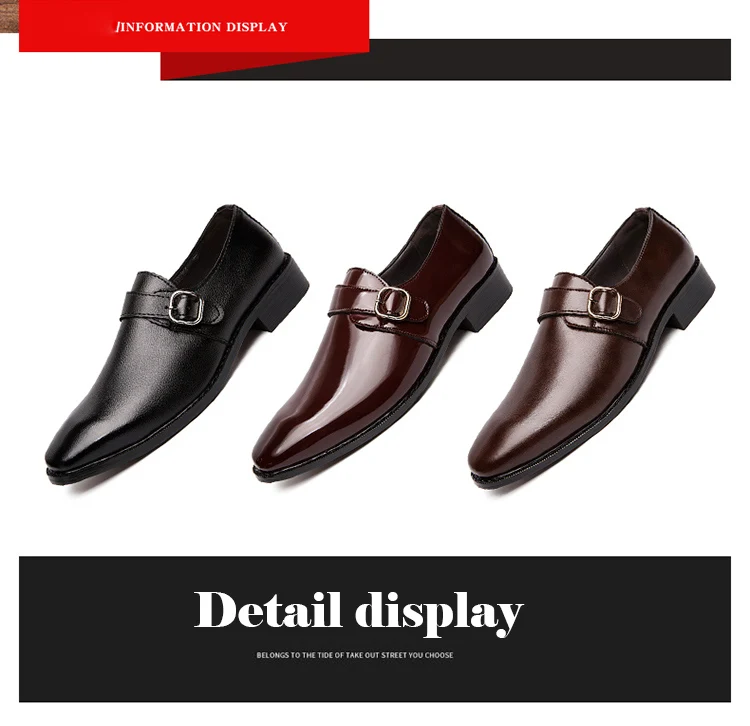 Misalwa/большие размеры 38-47; кожаная мужская классическая обувь; Роскошные модельные туфли с квадратным носком и пряжкой; Стильная мужская деловая обувь красного цвета
