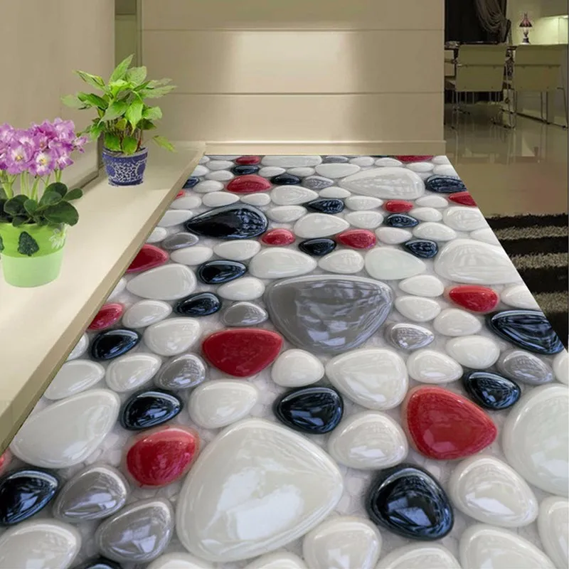 Modern-Style-White-Red-Black-Gray-Cobblestone-Murals-Floor-Wallpaper-For-Bathroom-3D-Room-Wall-Papers (1)