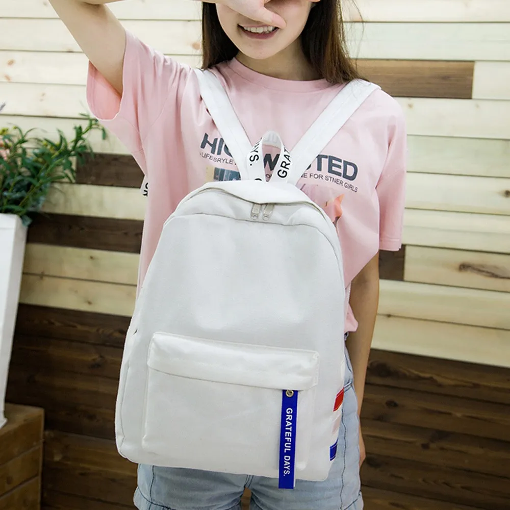 

OCARDIAN Backpacks Feminine Unisex Women Men Fashion Rucksack Canvas School Bag Travel Tote Shoulder Bag Student Dropship M30