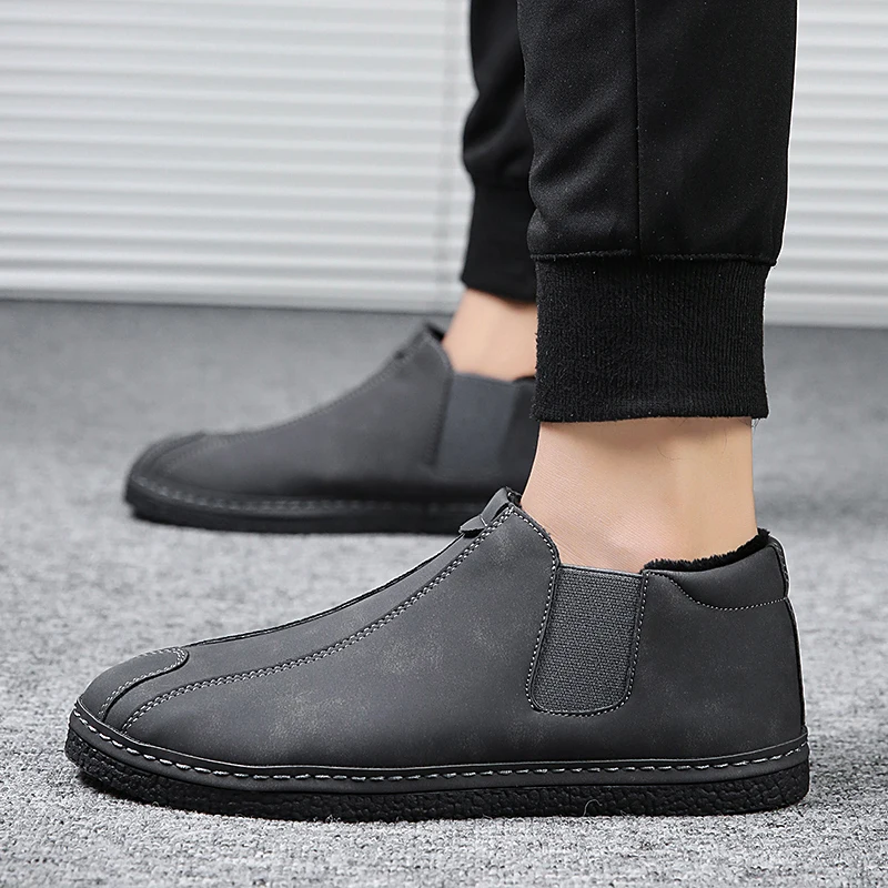 Для Мужчин's Повседневное ShoesTrend Нескользящие брендовые уличные удобные модные теплые кроссовки легкие дышащие зимние ботинки