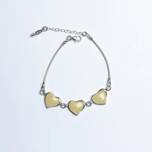 JIUDUO Натуральный Янтарный браслет из стерлингового серебра, инкрустированный пчелиный воск, браслет, Модные дикие специальные товары, Прямая с фабрики, специальная упаковка, почта