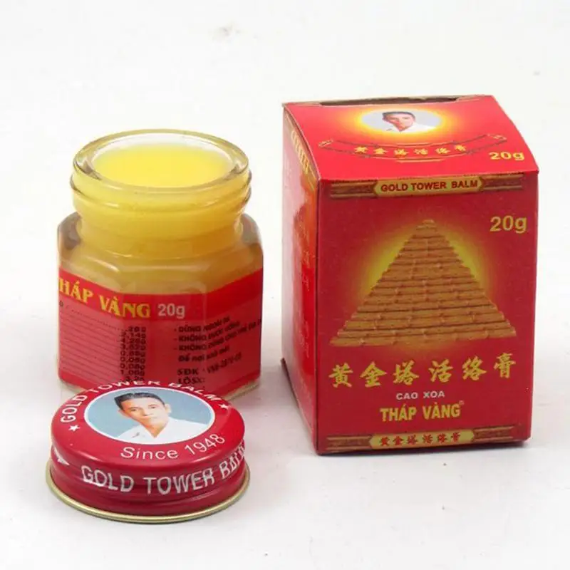 

Vietnam Gold Tower Balm Ointment 1Pcs Muscle Aches Arthritis Medicine Pain Relief Cream Relieving Itching and Muscle Joints U2