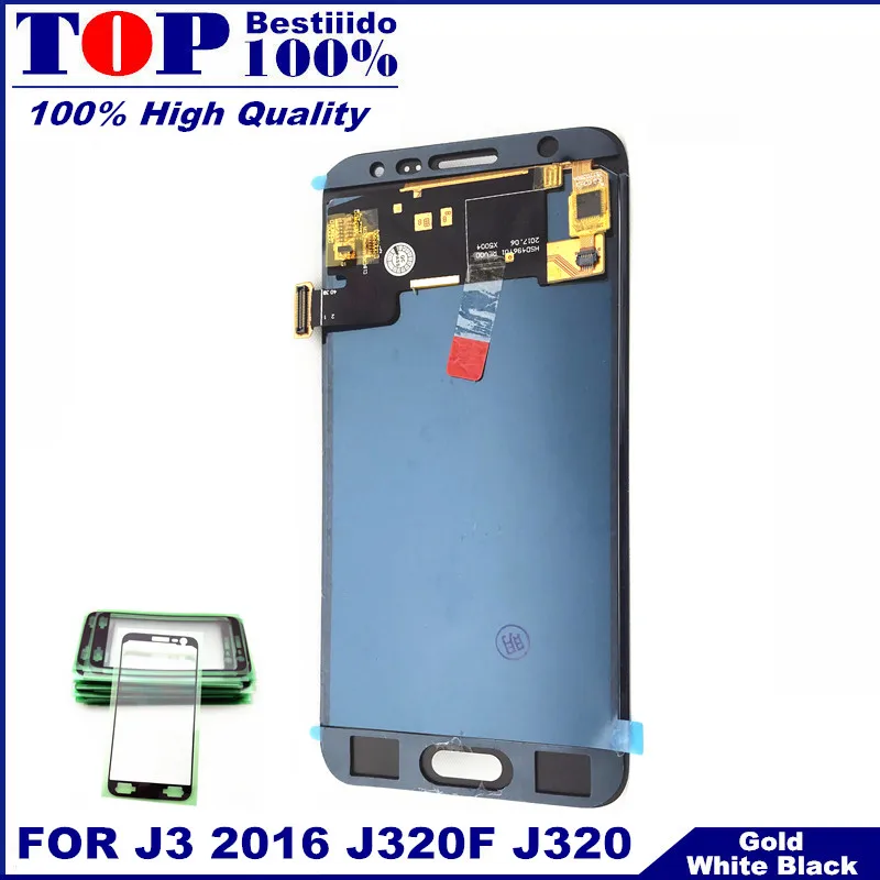100% протестированный высококачественный ЖК дисплей для Samsung Galaxy J3 2016 J320 J320F J320H J320M