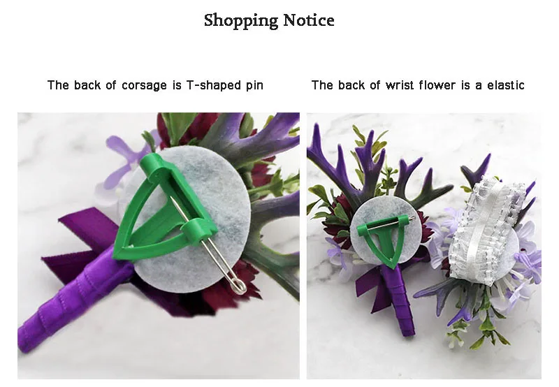 bridal wrist corsage Groom Groomsman boutonniere flower 