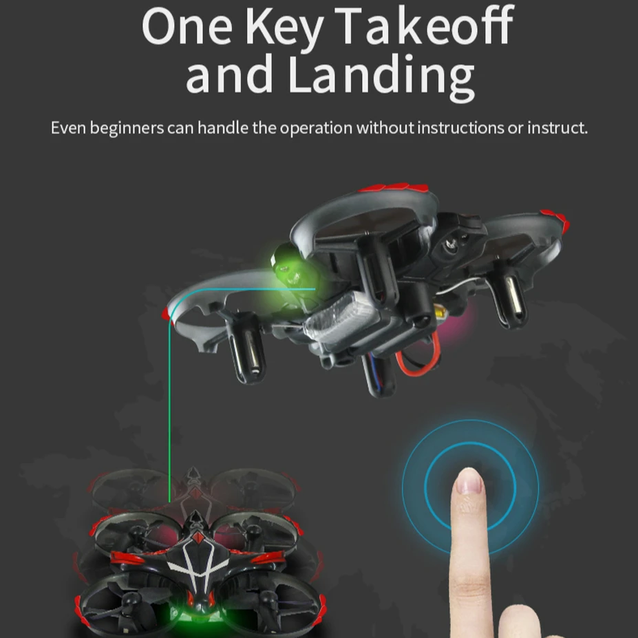 Квадрокоптер JJRC JJR/C H56 с инфракрасным датчиком карманный Дрон дистанционным