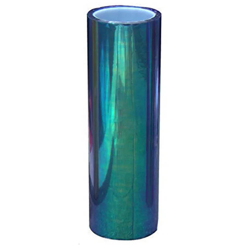 JX-LCLYL 12"x78" Chameleon Colorful Blue Car SUV Headlight Taillight Vinyl Tint Film Wrap