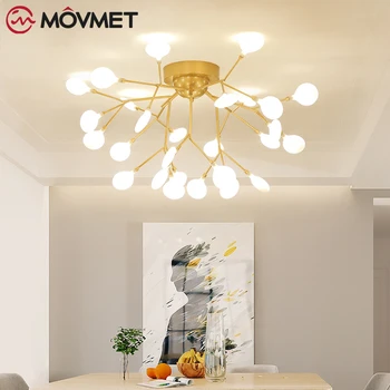 

Modern Chandeliers Lighting Ball Pendant Lamp Gold Metal Hanging Lamp Living Room Dinning Room Light Fixtures
