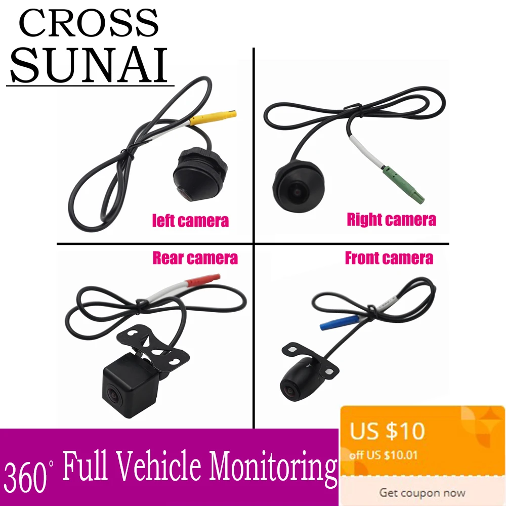 

Auto DVR/Dash Camera HD 3D/2D 360 Surround View System driving Support Bird View Panorama System 4 Car Camera 1080P DVR G-Sensor