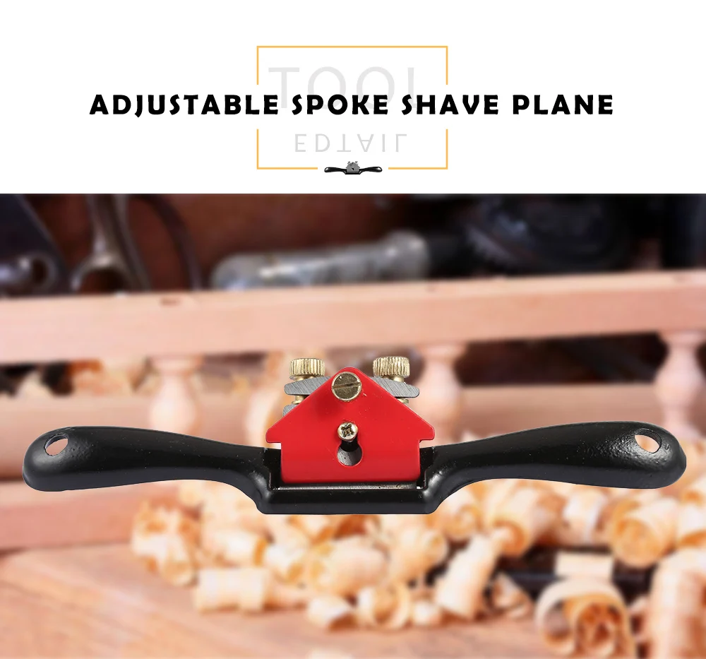 Adjustable Spoke Shave Plane Iron Trimming Manual Planer Woodworking Tool