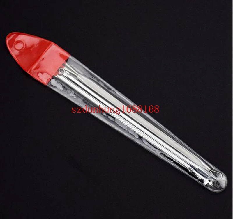 Ferramenta de Cosméticos de Cuidados da Pele Prata Cravo Comedão Remover Acne Blemish Pimple Extractor 500 Pcs 14 Cheap Tesouras da cutícula