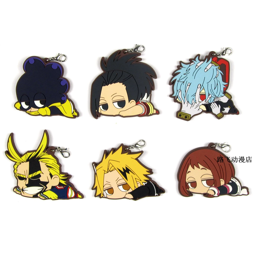 Экшн фигурка My Hero Academy OCHACO URARAKA Bakugo Katsuki All Might Kaminari Denki резиновая подвеска брелок 6