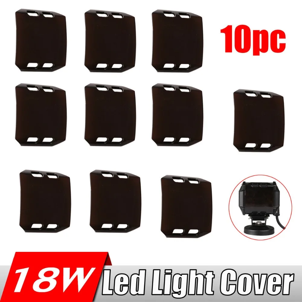 10Pcs Snap On Dust Proof Protective Cover 4x4 Amber Clear Black Red Green Blue Color Shell