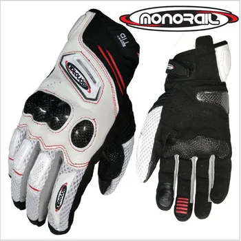 

Knight Protection Motocross Motorcycle Riding Glove Motorbike Racing Gloves of Leather carbon fiber size M L XL Touch screen