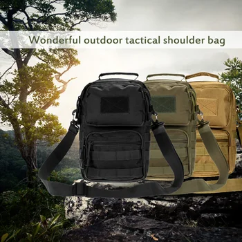 

Lixada Outdoor Tactical Molle Shoulder Bag Military Pack Adjustable Crossbody Bag Sling Molle Bag for Camping Hunting Hiking