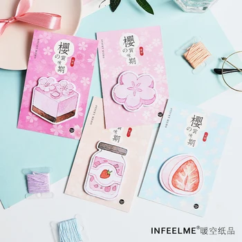 

Infeel.me Sakura taste sticky memo pad notepad paper message note Wholesale