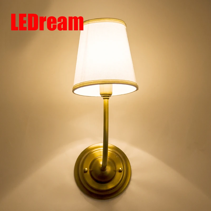 American country full copper wall lamp in the sitting room the bedroom the head of a bed lamp toilet balcony corridor wall lamp
